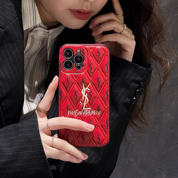 アイフォーン 13 ysl イヴサンローラン ケース 3D立体パターン