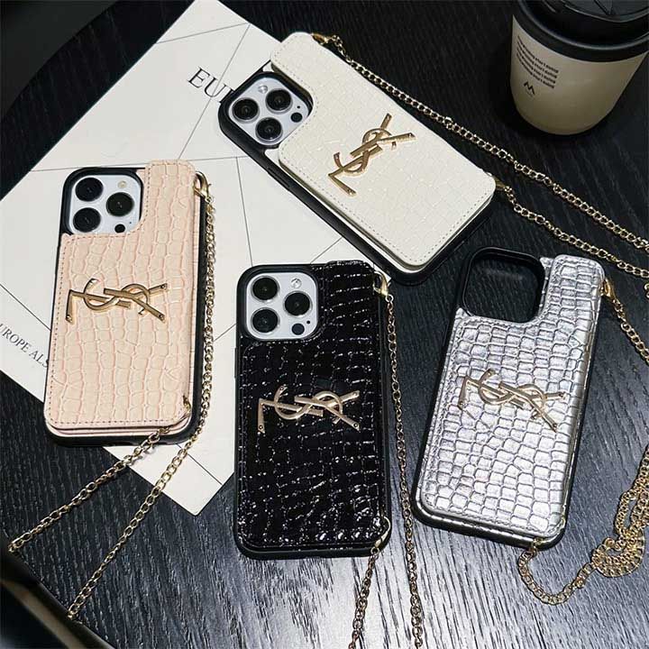 ysl イヴサンローラン 皮製 iphone 15 ケース