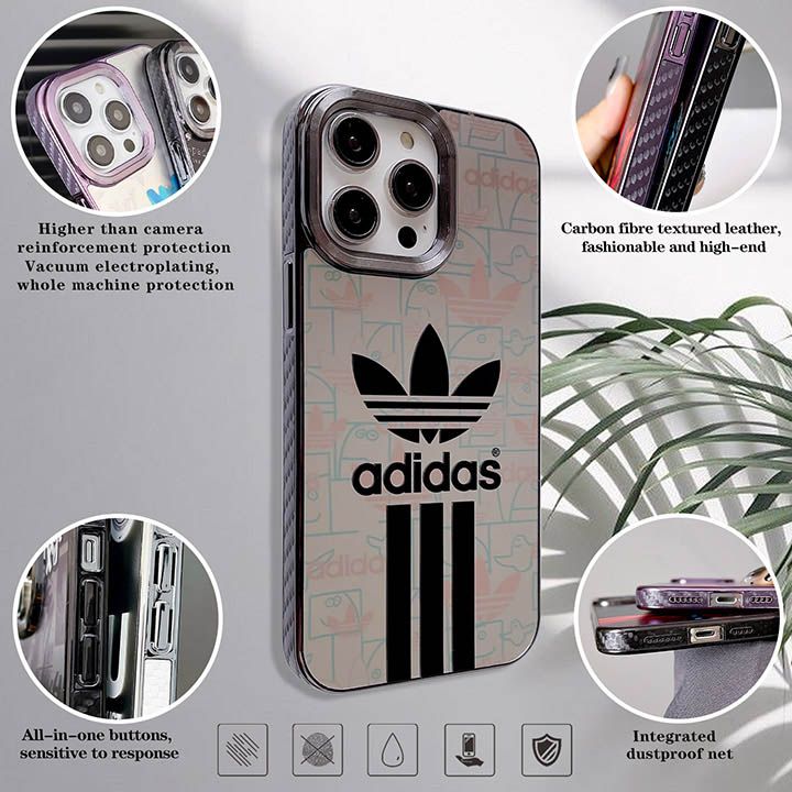 アイフォーン 15pro max adidas スマホケース 薄型