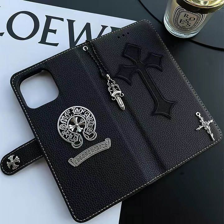 アイフォン 15 plus chrome hearts ケース レザー