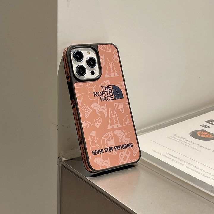 iphone 13pro max the north face カバー ブランドロゴ