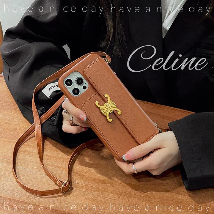 celine iphone  15 pro ショルダー ケース