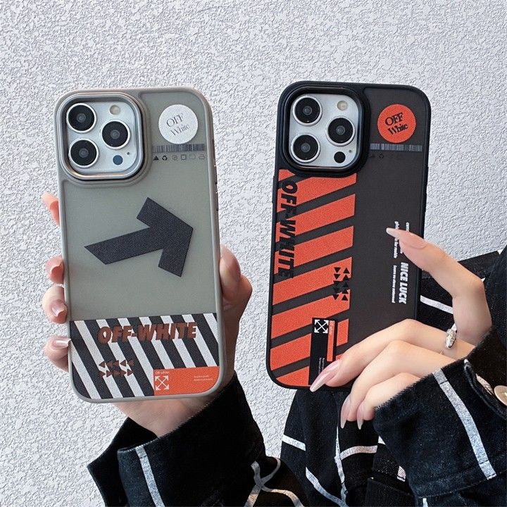 スマホケース iPhone 16 プラス  off white  ふじわらひろし 