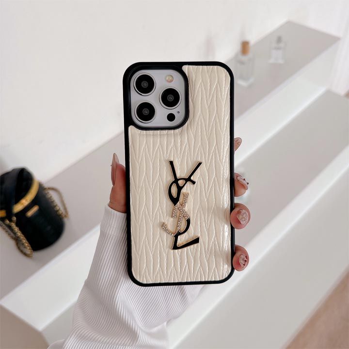 ysl メタルロゴ iphone15 proケース