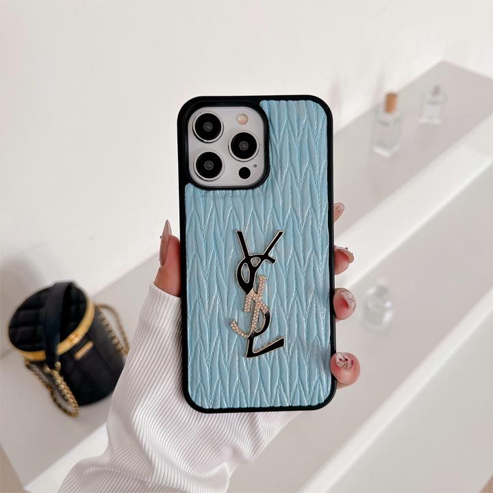 ysl メタルロゴ iphone15 proケース